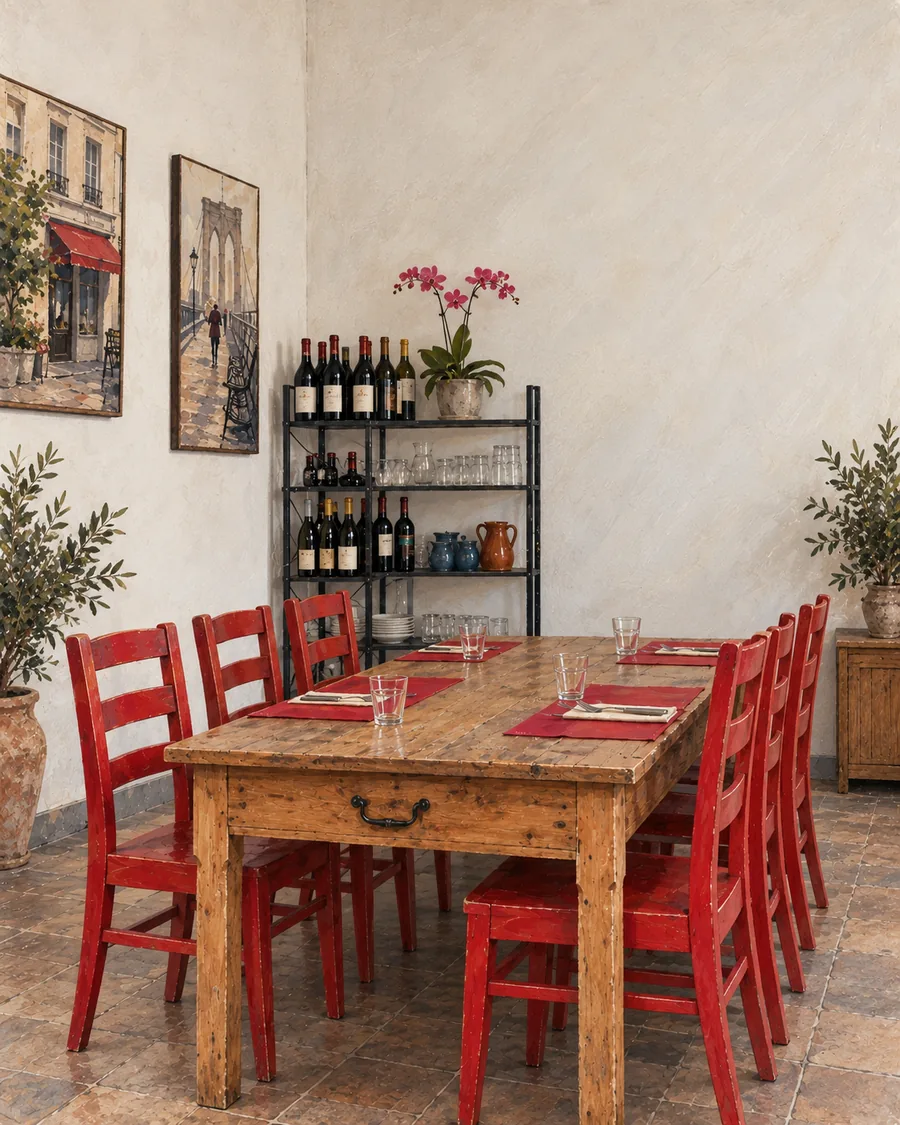 La salle de Chez Pierrette et Ernest